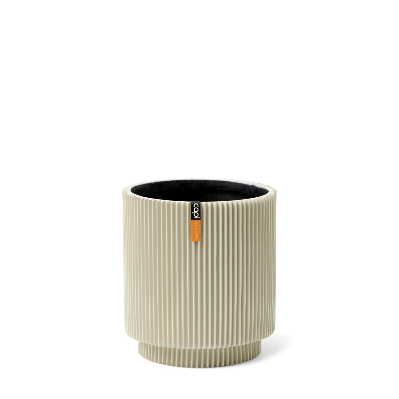 Vase Cylindre Groove Beige Vase Cylindre Groove Beige