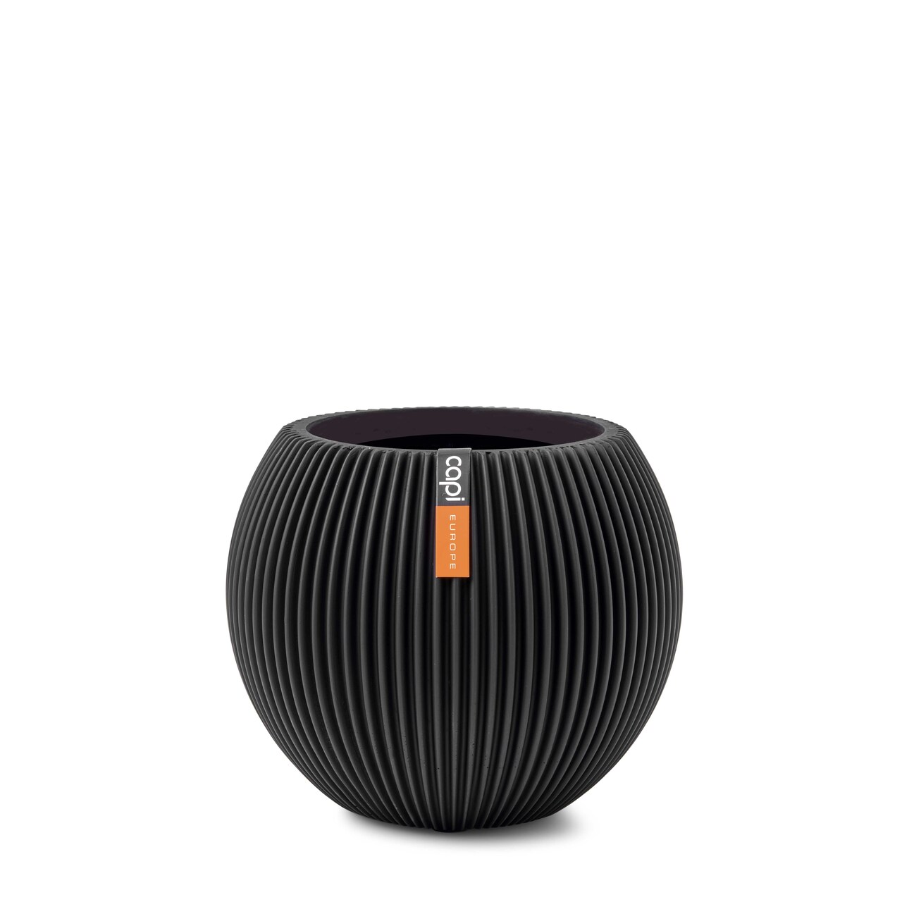 Vase Boule Groove Noir