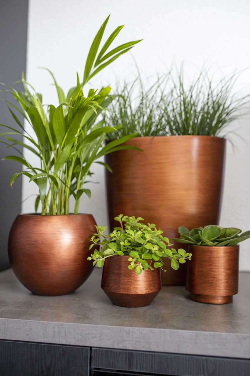 Vase Boule Retro Cuivre Vase Boule Retro Cuivre