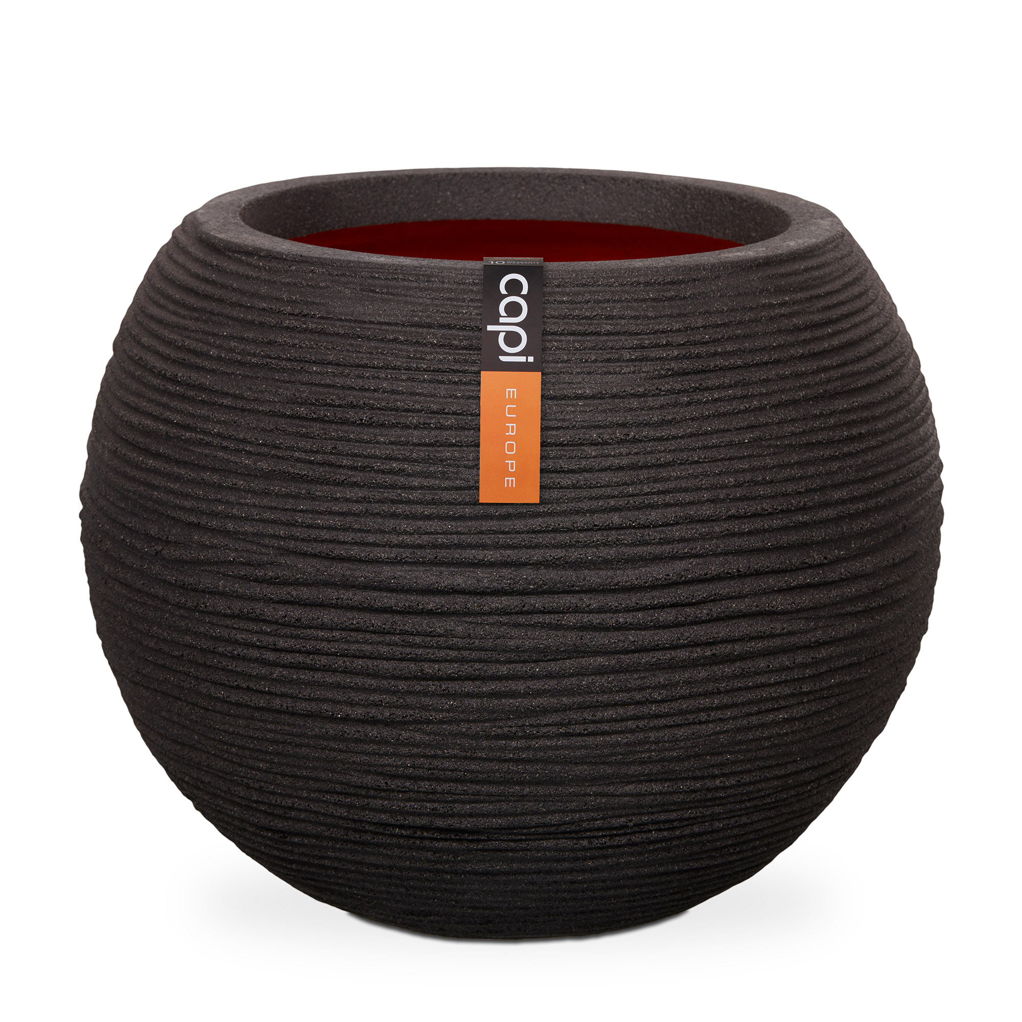 Vase Boule Rib NL Noir Vase Boule Rib NL Noir
