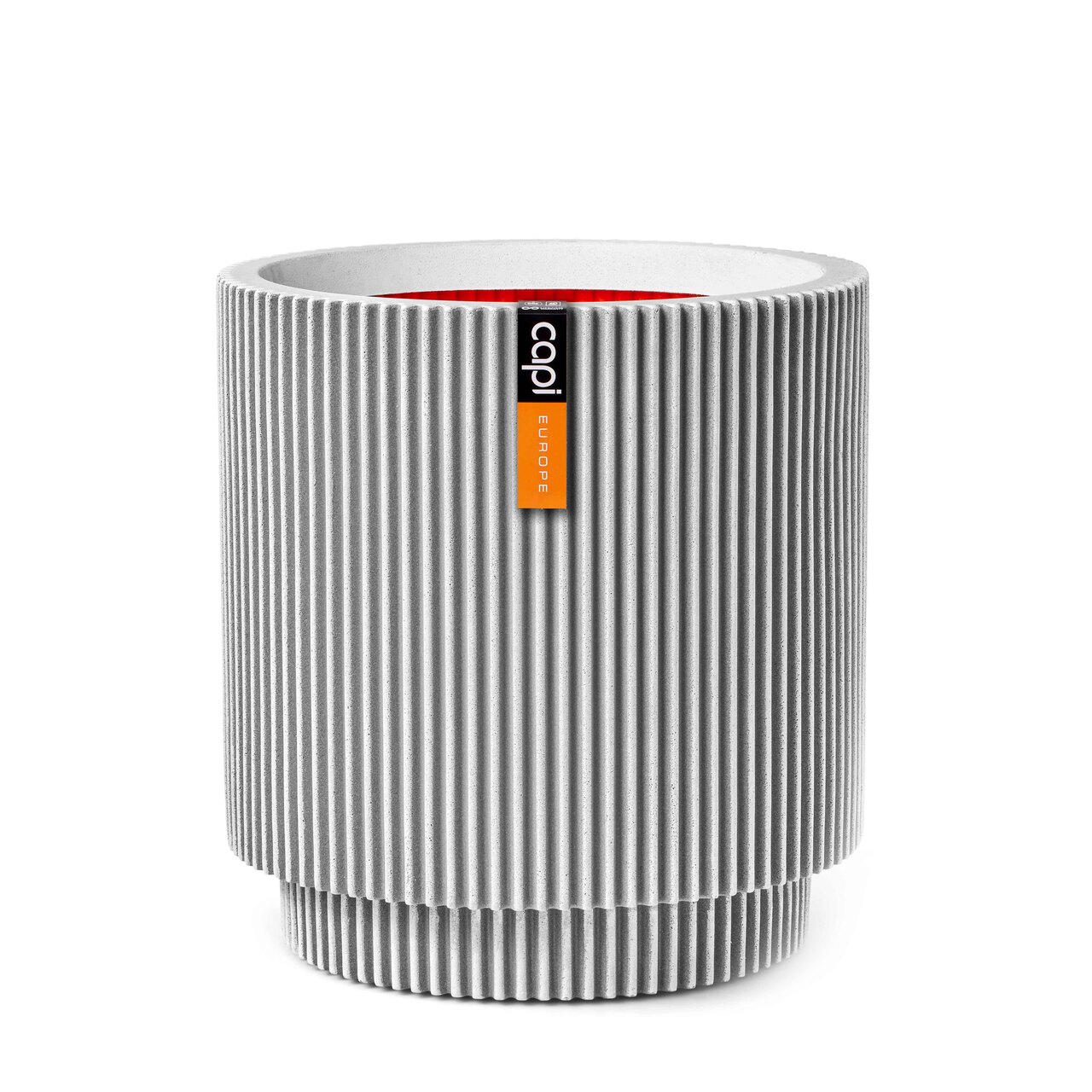 Vase Cylindre Groove NL Ivoire