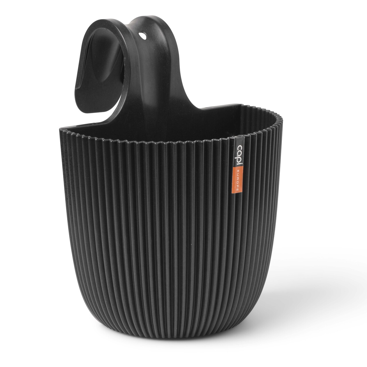 Jardinière balcon Groove textile noir Jardinière balcon Groove textile noir