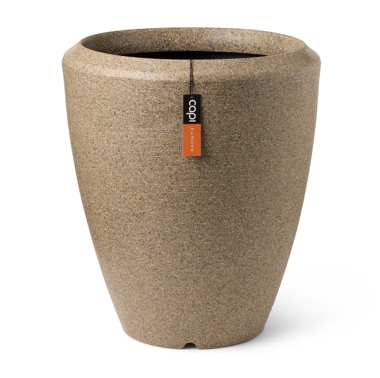 Vase élègant Arc Granite chaud taupe Vase élègant Arc Granite chaud taupe